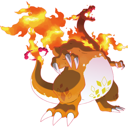 Gigantamax Charizard official art