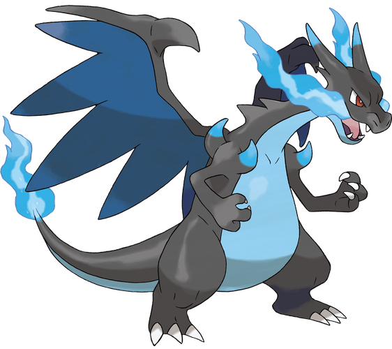 Mega Charizard X official art