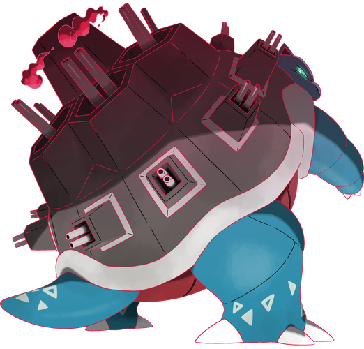 Gigantamax Blastoise official art