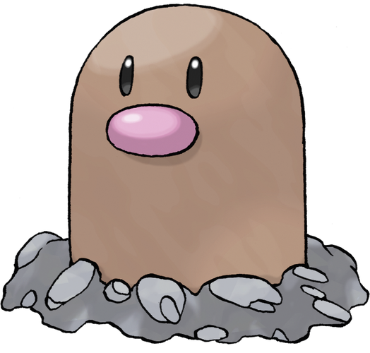 Diglett official art