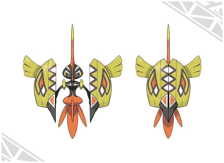Tapu Koko withs its mask open/closed