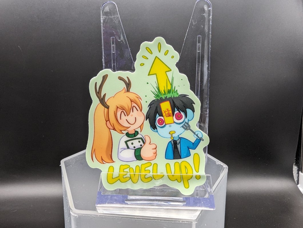 "Level Up" sticker